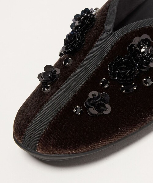SY UNITED ARROWS（シーユナイテッドアローズ）の「＜SY＞フラワービジューチャイナベルト フラット20↑（バレエシューズ・レディース・ブラック/ライトグレー/ダークブラウン/ワインレッド・24cm/22.5cm/23.5cm/23cm/25cm/24.5cm）」の17枚目の写真