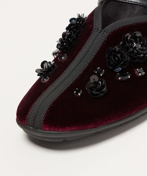 SY UNITED ARROWS（シーユナイテッドアローズ）の「＜SY＞フラワービジューチャイナベルト フラット20↑（バレエシューズ・レディース・ブラック/ライトグレー/ダークブラウン/ワインレッド・24cm/22.5cm/23.5cm/23cm/25cm/24.5cm）」の20枚目の写真
