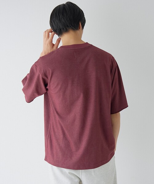 coen(コーエン)の「【吸水速乾/UVカット】配色ポンチ半袖ポケットTシャツ(Tシャツ/カットソー・メンズ・ケリーグリーン/ワインレッド/ネイビー・M/S/XL/L)」の17枚目の写真