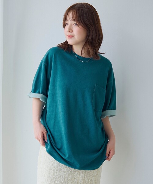 coen(コーエン)の「【吸水速乾/UVカット】配色ポンチ半袖ポケットTシャツ(Tシャツ/カットソー・メンズ・ケリーグリーン/ワインレッド/ネイビー・M/S/XL/L)」の20枚目の写真