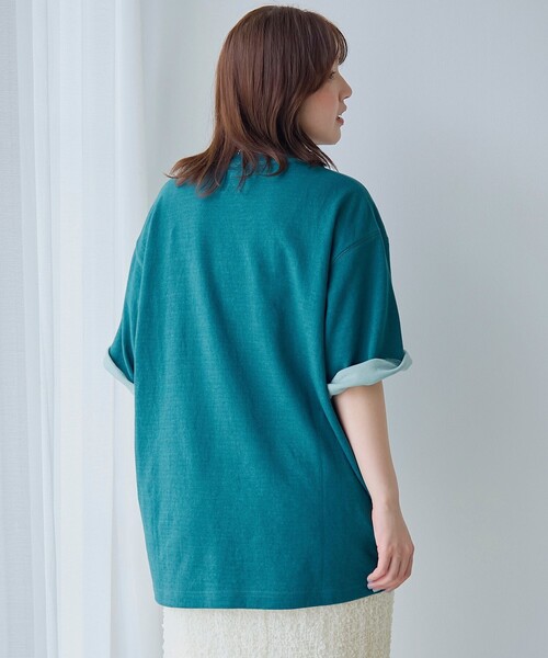 coen(コーエン)の「【吸水速乾/UVカット】配色ポンチ半袖ポケットTシャツ(Tシャツ/カットソー・メンズ・ケリーグリーン/ワインレッド/ネイビー・M/S/XL/L)」の21枚目の写真