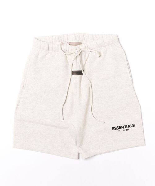 FOG ESSENTIALS（エフオージーエッセンシャルズ）の「【FOG ESSENTIALS】エッセンシャルズ FRONT LOGO ハーフパンツ（スウェットパンツ・メンズ・グレイッシュベージュ/オートミール/ブラック・S/M/XL/L）」の9枚目の写真