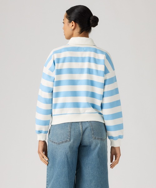 Levi's(リーバイス)の「Levi's/リーバイス グラフィック ヴィンテージ ラガープルオーバー(ポロシャツ・レディース・ブルー・XS/S/M)」の3枚目の写真