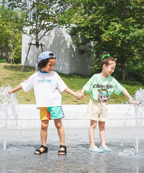 BREEZE(ブリーズ)の「【接触冷感/サマーエール】冷っほーい!半袖Tシャツ_UVカット(Tシャツ/カットソー・キッズ・ネイビー/オフホワイト/イエロー/ミント・140/130/120/110/100/90/80)」の13枚目の写真