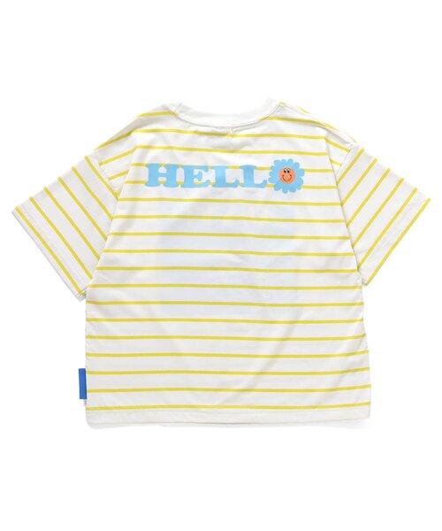 BREEZE(ブリーズ)の「【接触冷感/サマーエール】冷っほーい!半袖Tシャツ_UVカット(Tシャツ/カットソー・キッズ・ネイビー/オフホワイト/イエロー/ミント・140/130/120/110/100/90/80)」の7枚目の写真