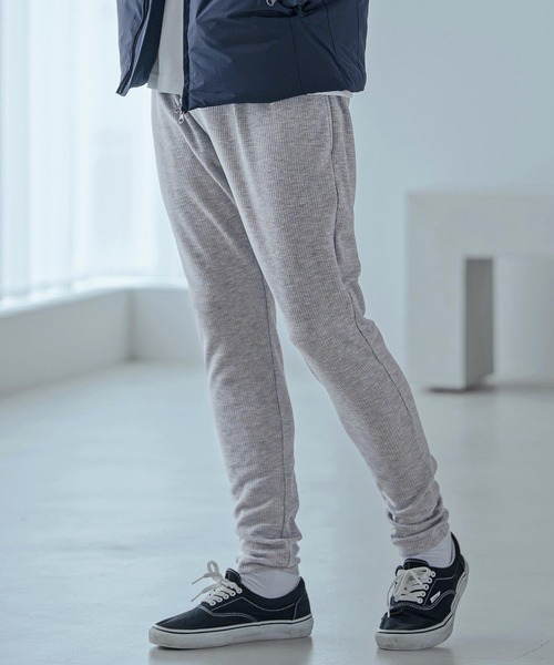 Magine(マージン)の「mp15250-Ribbed Bonded Brushed Slim Easy Pants スリムイージーパンツ(MGN-263-032)(その他パンツ・メンズ・ブラック/杢グレー/ライトベージュ・44/46/48)」の3枚目の写真