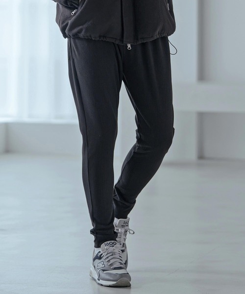 Magine(マージン)の「mp15250-Ribbed Bonded Brushed Slim Easy Pants スリムイージーパンツ(MGN-263-032)(その他パンツ・メンズ・ブラック/杢グレー/ライトベージュ・44/46/48)」の2枚目の写真