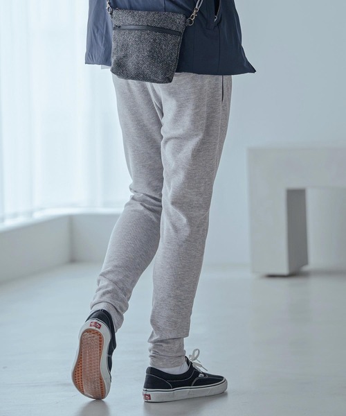 Magine(マージン)の「mp15250-Ribbed Bonded Brushed Slim Easy Pants スリムイージーパンツ(MGN-263-032)(その他パンツ・メンズ・ブラック/杢グレー/ライトベージュ・44/46/48)」の6枚目の写真