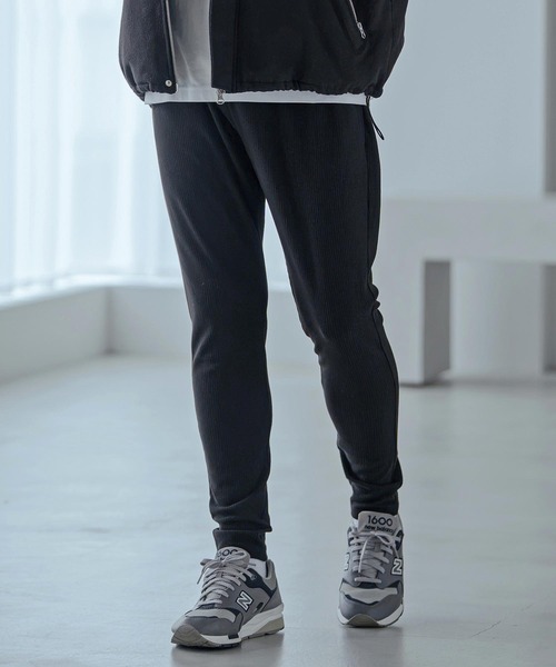 Magine(マージン)の「mp15250-Ribbed Bonded Brushed Slim Easy Pants スリムイージーパンツ(MGN-263-032)(その他パンツ・メンズ・ブラック/杢グレー/ライトベージュ・44/46/48)」の12枚目の写真
