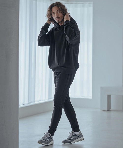 Magine(マージン)の「mp15250-Ribbed Bonded Brushed Slim Easy Pants スリムイージーパンツ(MGN-263-032)(その他パンツ・メンズ・ブラック/杢グレー/ライトベージュ・44/46/48)」の13枚目の写真