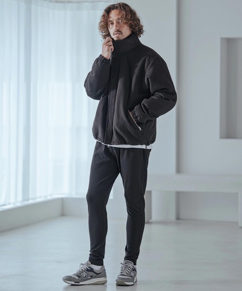 Magine(マージン)の「mp15250-Ribbed Bonded Brushed Slim Easy Pants スリムイージーパンツ(MGN-263-032)(その他パンツ・メンズ・ブラック/杢グレー/ライトベージュ・44/46/48)」の14枚目の写真