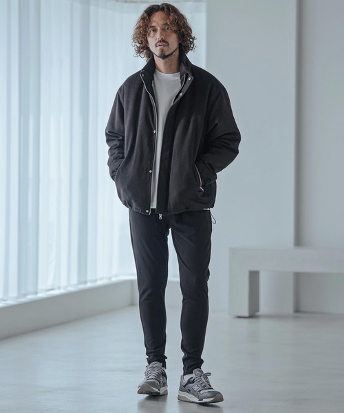 Magine(マージン)の「mp15250-Ribbed Bonded Brushed Slim Easy Pants スリムイージーパンツ(MGN-263-032)(その他パンツ・メンズ・ブラック/杢グレー/ライトベージュ・44/46/48)」の15枚目の写真