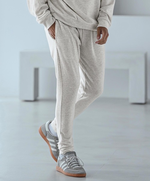 Magine(マージン)の「mp15250-Ribbed Bonded Brushed Slim Easy Pants スリムイージーパンツ(MGN-263-032)(その他パンツ・メンズ・ブラック/杢グレー/ライトベージュ・44/46/48)」の16枚目の写真