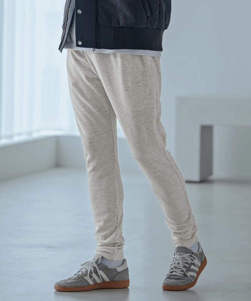 Magine(マージン)の「mp15250-Ribbed Bonded Brushed Slim Easy Pants スリムイージーパンツ(MGN-263-032)(その他パンツ・メンズ・ブラック/杢グレー/ライトベージュ・44/46/48)」の17枚目の写真