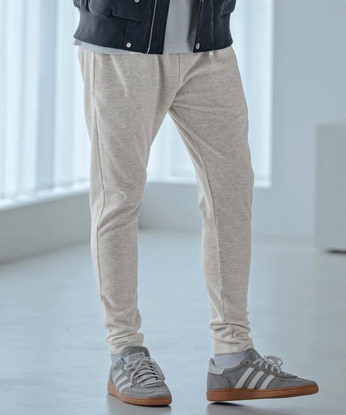 Magine(マージン)の「mp15250-Ribbed Bonded Brushed Slim Easy Pants スリムイージーパンツ(MGN-263-032)(その他パンツ・メンズ・ブラック/杢グレー/ライトベージュ・44/46/48)」の18枚目の写真
