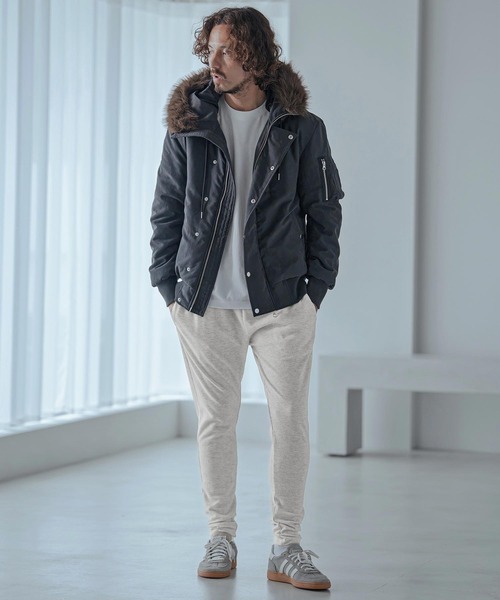 Magine(マージン)の「mp15250-Ribbed Bonded Brushed Slim Easy Pants スリムイージーパンツ(MGN-263-032)(その他パンツ・メンズ・ブラック/杢グレー/ライトベージュ・44/46/48)」の21枚目の写真