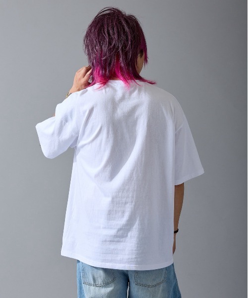 RUSS-K（ラスケー）の「【RUSS-K】別注 プリント 半袖Tシャツ（Tシャツ/カットソー・メンズ・ホワイト/ブラック系・SMALL/MEDIUM/LARGE）」の4枚目の写真