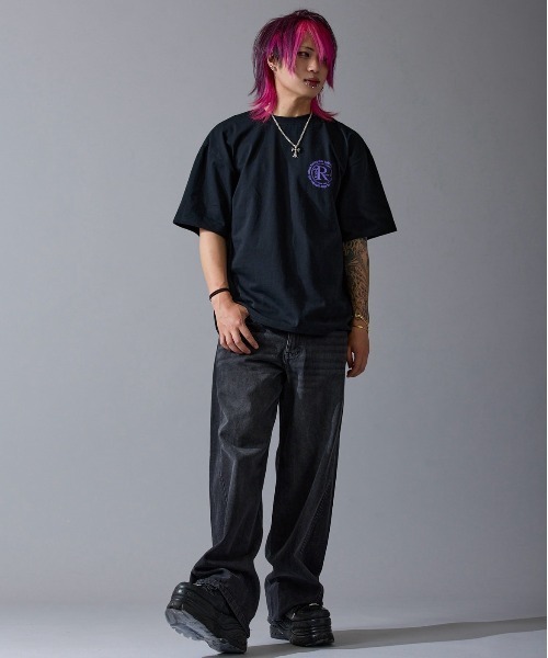 RUSS-K（ラスケー）の「【RUSS-K】別注 プリント 半袖Tシャツ（Tシャツ/カットソー・メンズ・ホワイト/ブラック系・SMALL/MEDIUM/LARGE）」の7枚目の写真