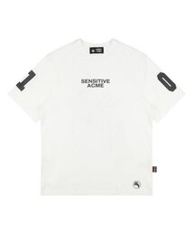 共用バッククラウド刺繍半袖Tシャツ/MM1WTS15U ホワイト