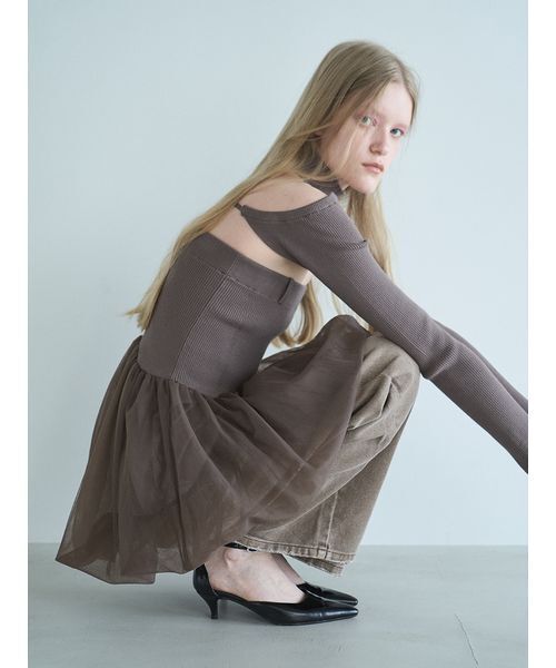 SORIN（ソリン　）の「Layered Like Damage Jeans / レイヤードライクダメージジーンズ（デニムパンツ・レディース・ブラウン/インディゴブルー・36/38）」の4枚目の写真