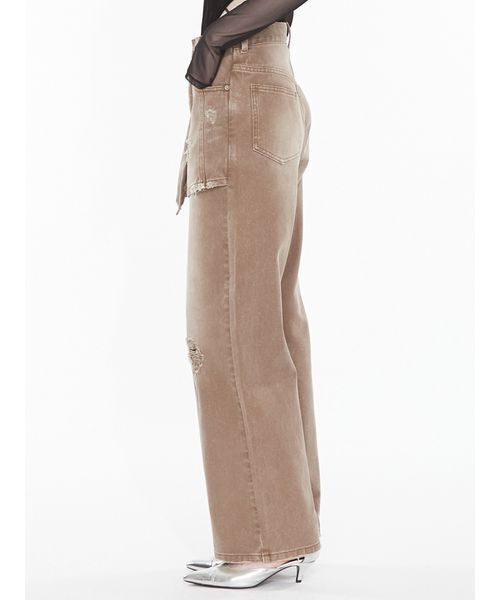 SORIN（ソリン　）の「Layered Like Damage Jeans / レイヤードライクダメージジーンズ（デニムパンツ・レディース・ブラウン/インディゴブルー・36/38）」の7枚目の写真
