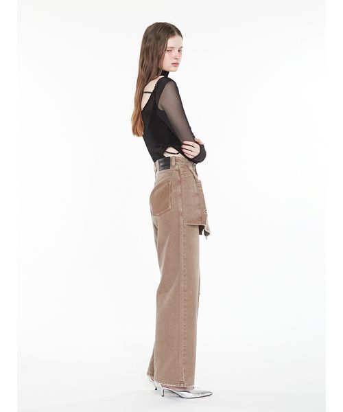 SORIN（ソリン　）の「Layered Like Damage Jeans / レイヤードライクダメージジーンズ（デニムパンツ・レディース・ブラウン/インディゴブルー・36/38）」の11枚目の写真