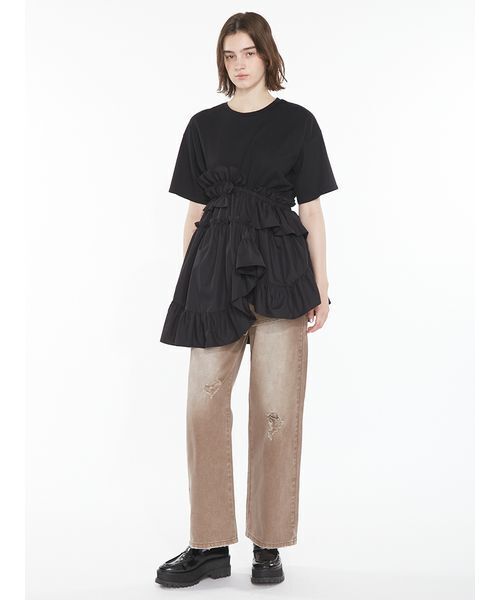 SORIN（ソリン　）の「Layered Like Damage Jeans / レイヤードライクダメージジーンズ（デニムパンツ・レディース・ブラウン/インディゴブルー・36/38）」の15枚目の写真