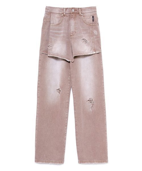 SORIN（ソリン　）の「Layered Like Damage Jeans / レイヤードライクダメージジーンズ（デニムパンツ・レディース・ブラウン/インディゴブルー・36/38）」の17枚目の写真