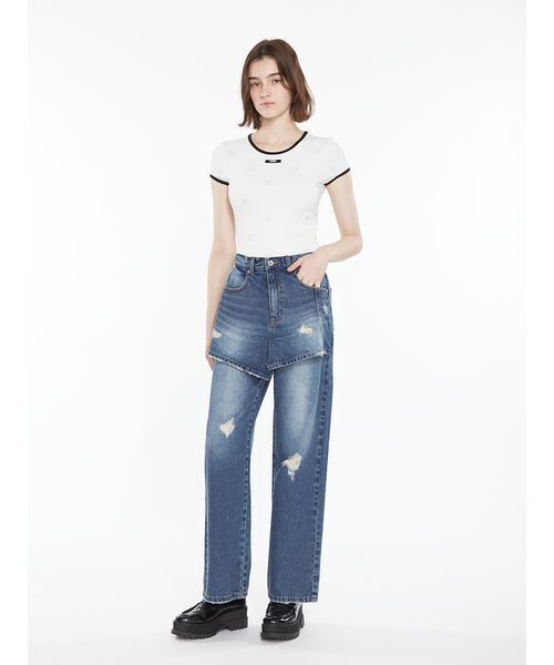 SORIN（ソリン　）の「Layered Like Damage Jeans / レイヤードライクダメージジーンズ（デニムパンツ・レディース・ブラウン/インディゴブルー・36/38）」の21枚目の写真