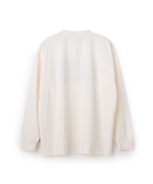 FILA(フィラ)の「ELEY KISHIMOTO×FILA LS TEE / イーリーキシモト×フィラ ナガソデティーシャツ(Tシャツ/カットソー・レディース・ダークカーキ/オフホワイト・S/M/L/XL)」の3枚目の写真