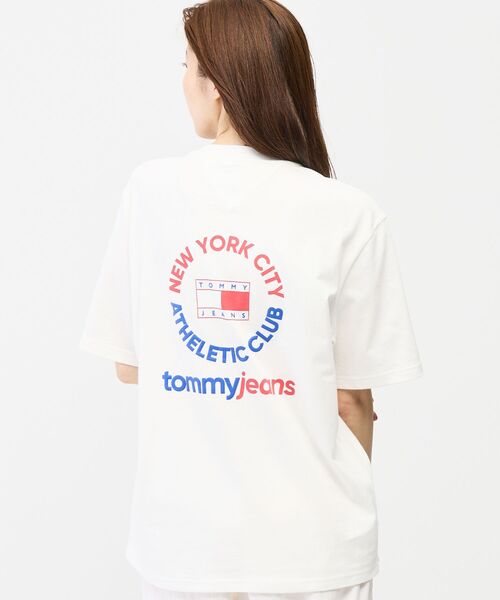 tommy jeans(トミー ジーンズ)の「ユニセックス 90’sクレストショートスリーブTシャツ(Tシャツ/カットソー・レディース・ホワイト/ネイビー/レッド系6・X-SMALL/X-LARGE/SMALL/MEDIUM/LARGE)」の8枚目の写真