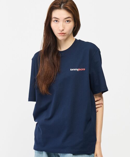 tommy jeans(トミー ジーンズ)の「ユニセックス 90’sクレストショートスリーブTシャツ(Tシャツ/カットソー・レディース・ホワイト/ネイビー/レッド系6・X-SMALL/X-LARGE/SMALL/MEDIUM/LARGE)」の22枚目の写真
