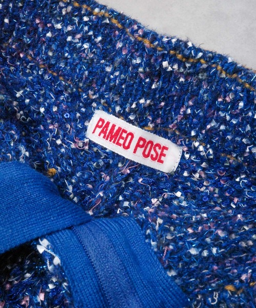 PAMEO POSE(パメオポーズ)の「【RES】【PAMEO POSE】配色ニットショートパンツ(その他パンツ・レディース・ブルー/ブラック/ホワイト・FREE)」の8枚目の写真