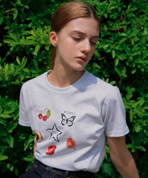 Fruity Artwork T-shirt (back melange)