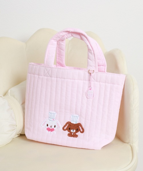sanrio（サンリオ）の「シュガーバニーズ トートバッグ ラブスイーツ Sanrio サンリオ（トートバッグ・レディース・ピンク/ブラウン・FREE）」の2枚目の写真