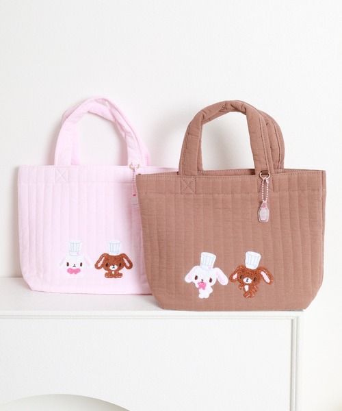 sanrio（サンリオ）の「シュガーバニーズ トートバッグ ラブスイーツ Sanrio サンリオ（トートバッグ・レディース・ピンク/ブラウン・FREE）」の13枚目の写真
