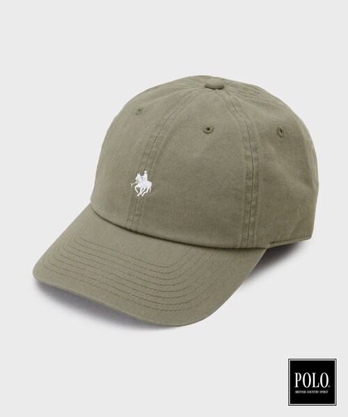 POLO BCS（ポロ ビーシーエス）の「POLO BCS/プレイヤー刺繍キャップ（キャップ・メンズ・ベージュ/ボルドー/モスグリーン/ネイビー・00）」の2枚目の写真