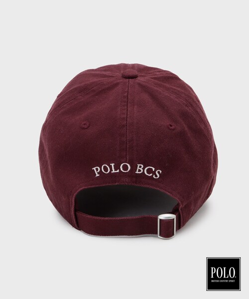 POLO BCS（ポロ ビーシーエス）の「POLO BCS/プレイヤー刺繍キャップ（キャップ・メンズ・ベージュ/ボルドー/モスグリーン/ネイビー・00）」の9枚目の写真