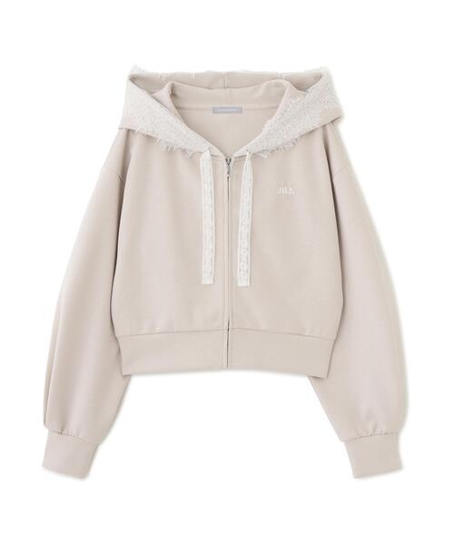JILL by JILL STUART(ジルバイジルスチュアート)の「レーストリムフーディー(パーカー・レディース・ベージュ/グレー/ブラウン・FREE)」の22枚目の写真