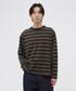 MHL.（エムエイチエル）の「LIGHT COTTON MELANGE STRIPE（Tシャツ/カットソー・MEDIUM）」