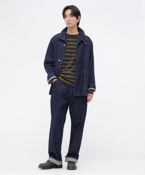 MHL.(エムエイチエル)の「LIGHT COTTON MELANGE STRIPE(Tシャツ/カットソー・メンズ・ブラウン・MEDIUM/LARGE)」の3枚目の写真