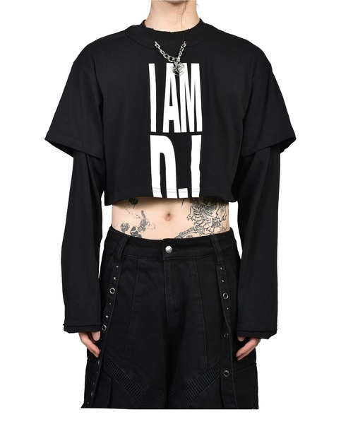 NUBIAN(ヌビアン)の「I AM DJ LONGSLEEVE(Tシャツ/カットソー・メンズ・ブラック・LARGE/MEDIUM/SMALL)」の1枚目の写真