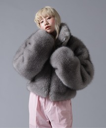 B omnivore/ビーオムニボー ECO FUR STAND BLOUSON
