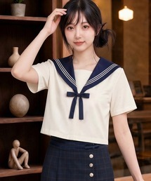 セーラー服 半袖トップス 単品