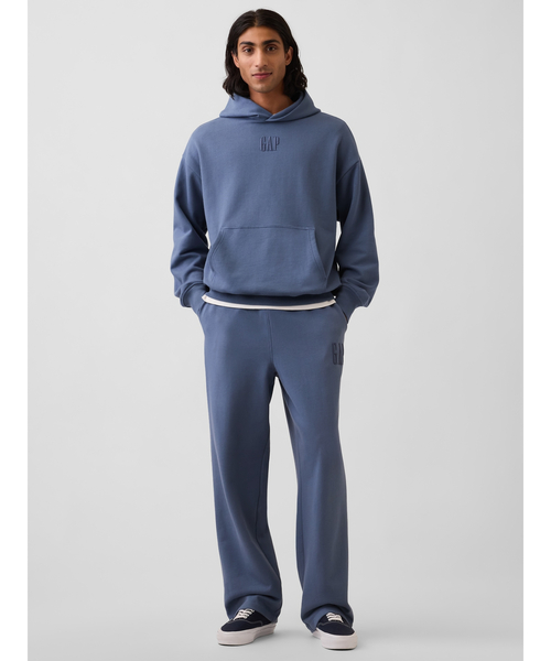 GAP（ギャップ）の「ヘビーウェイト リラックスフィット GAPロゴ スウェットパンツ（スウェットパンツ・メンズ・ブルー/ブラウン/ブラック・XS/S/M/L/XL）」の12枚目の写真