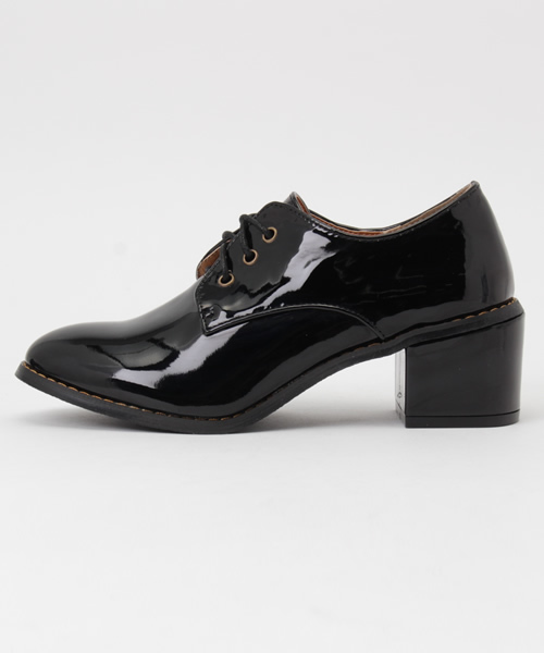 WEGO(ウィゴー)の「WEGO/レースアップヒールシューズ(ドレスシューズ・レディース・ブラック/ブラウン・SMALL/LARGE/MEDIUM)」の5枚目の写真