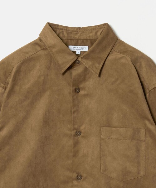 A DAY IN THE LIFE UNITED ARROWS(アデイインザライフユナイテッドアローズ)の「スエードライク シャツ<A DAY IN THE LIFE>(シャツ/ブラウス・メンズ・グレー系/ブラック/ベージュ・L/S/M)」の10枚目の写真
