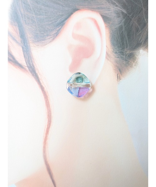 tone(トーン)の「【sawa】3色ピアス(MA)(ピアス(両耳用)・レディース・ブルー系その他・FREE)」の6枚目の写真