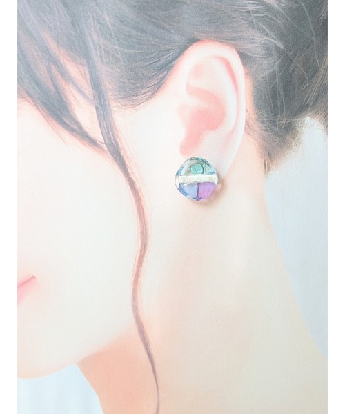 tone(トーン)の「【sawa】3色ピアス(MA)(ピアス(両耳用)・レディース・ブルー系その他・FREE)」の7枚目の写真