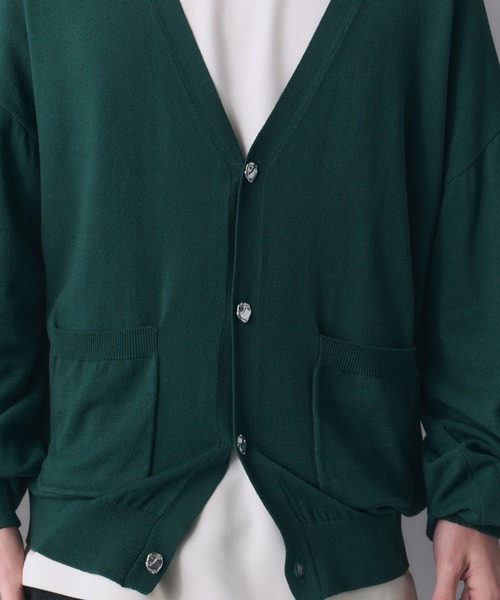 Confirm(コンファーム)の「Stone-like Button Cardigan / ストーンライクボタンカーディガン メンズ レディース ユニセックス(カーディガン/ボレロ・メンズ・ネイビー/ブラック/グリーン・L/S/M)」の11枚目の写真